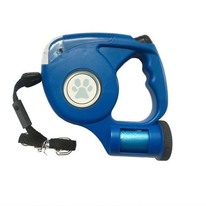 Laisse lumineuse rétractable pour promenade de chien