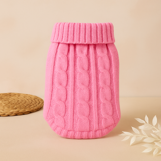 Pull douillet et tricoté pour chien
