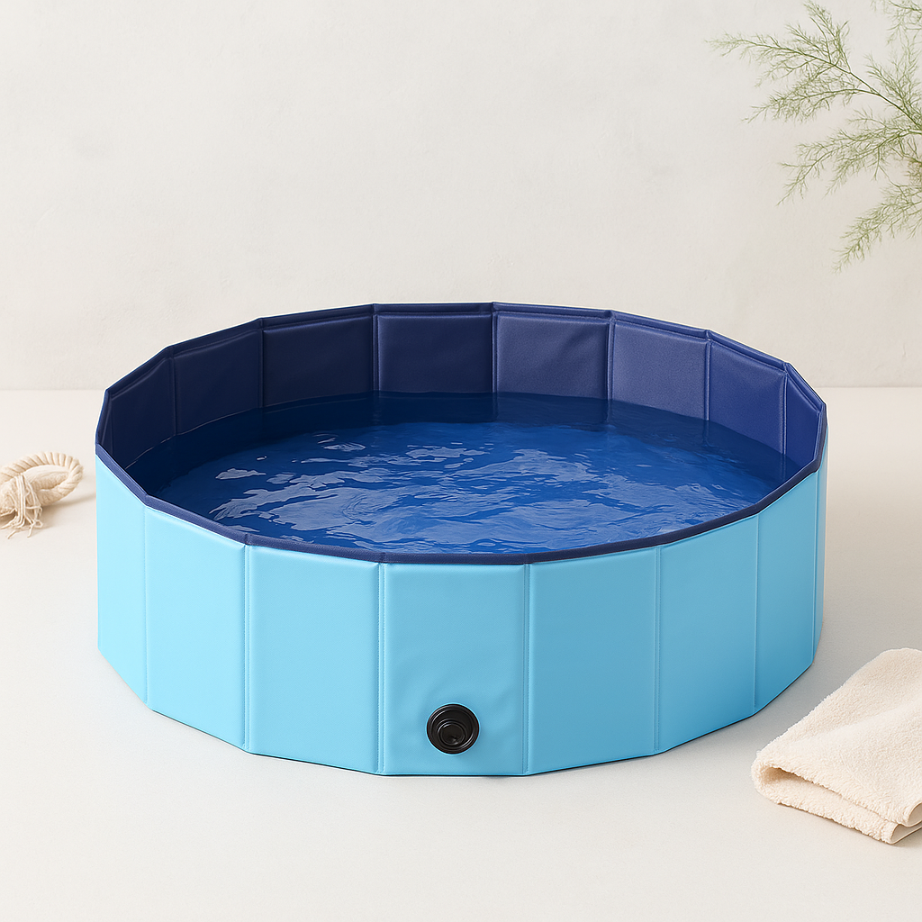 Piscine pliable pour chien et chat