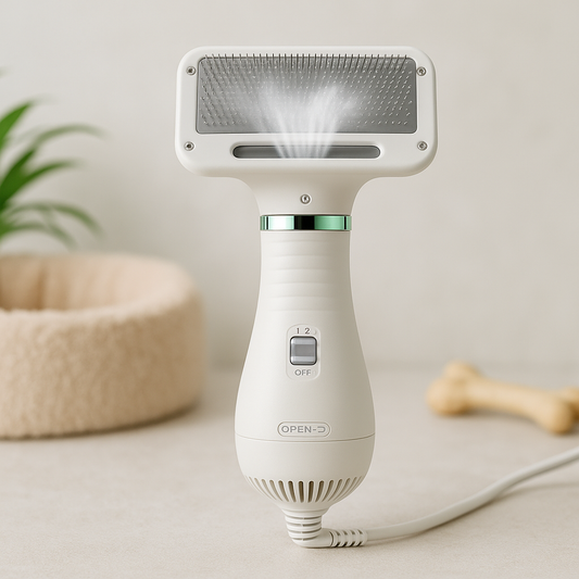 Brosse séchante 2 en 1 pour chien et chat
