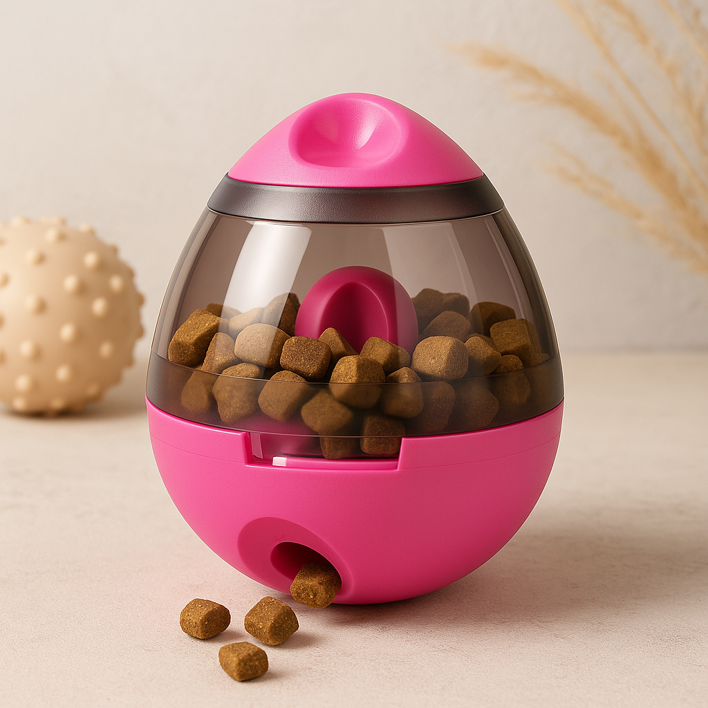 Distributeur interactif de friandises pour chien et chat