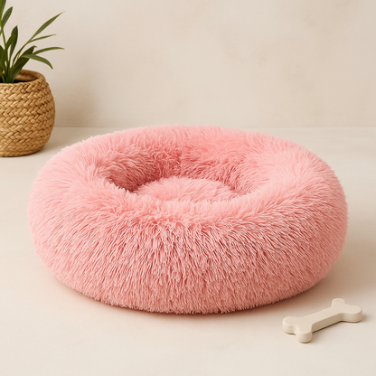 Lit donut apaisant et douillet pour chien et chat