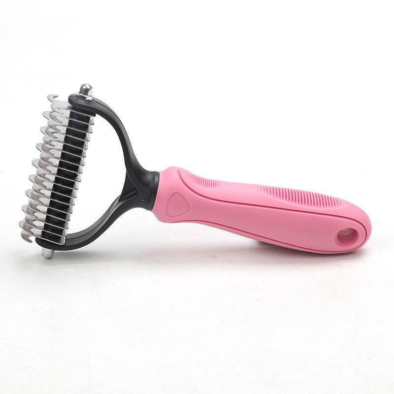 Peigne pour chien avec dents en acier inoxydable