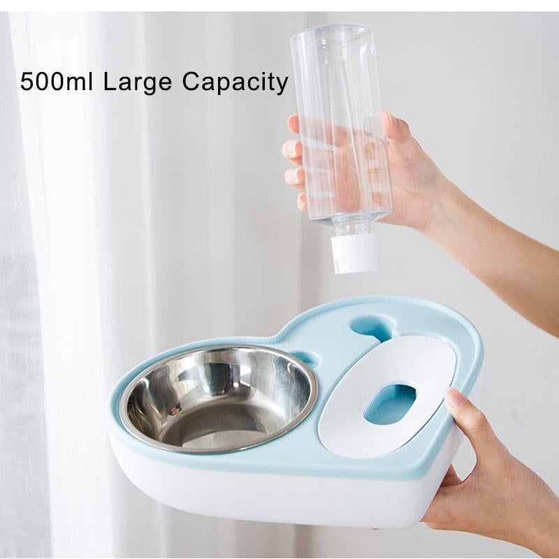 Distributeur d'eau et gamelle anti-éclaboussures pour chat