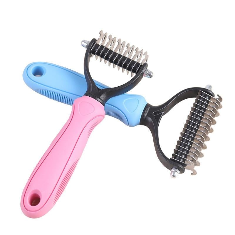 Peigne anti-nœuds double face pour animaux