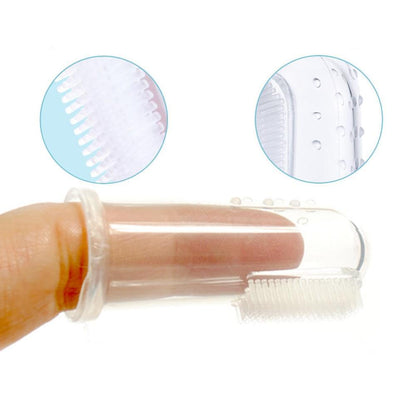 Brosse à doigt douce pour les dents et gencives des animaux