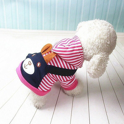 Pull à capuche extensible pour chien