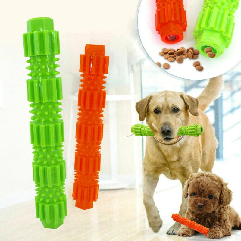 Jouet de mastication dentaire en silicone et nylon pour chien