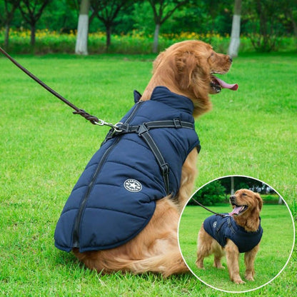 Manteau pour chien doublé en polaire avec harnais intégré