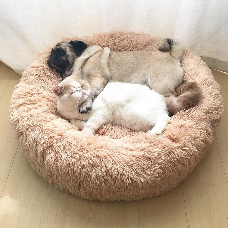 Panier donut confortable avec base antidérapante pour animaux