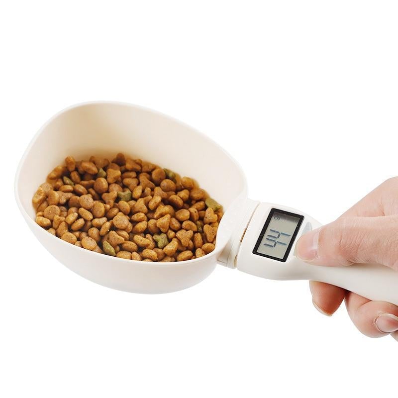 Cuillère balance LCD pour mesurer la nourriture du chien et du chat