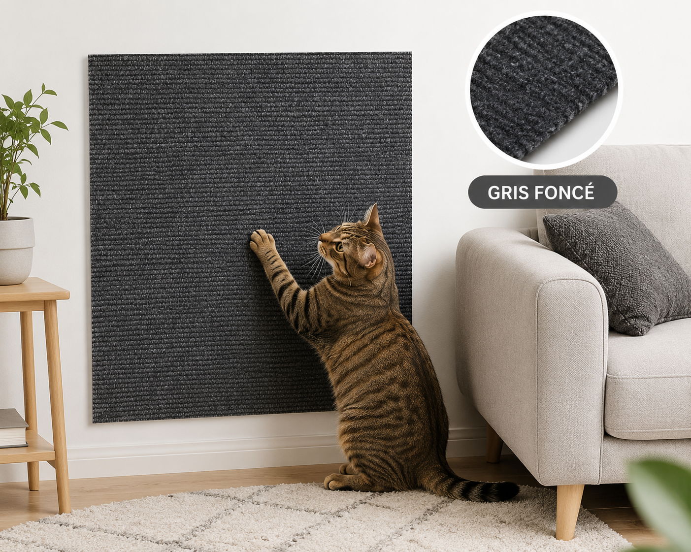 ScratchPaw™ – Tapis à Griffer Auto-Adhésif pour Chat