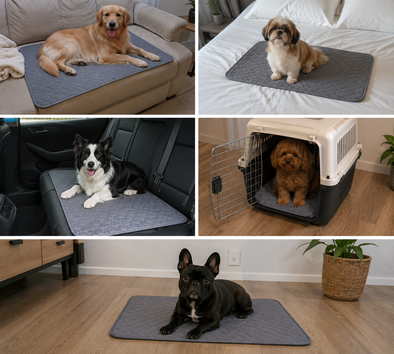 DryPaw™ | Tapis Absorbant Lavable Premium pour Chiens & Chats