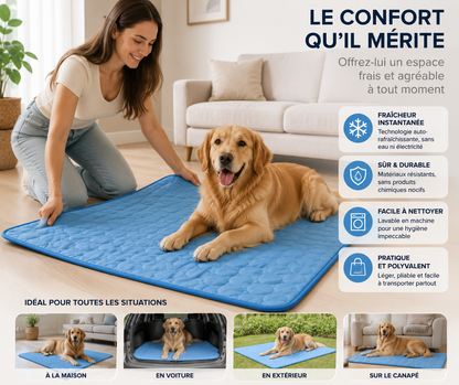 FreshPaw™ – Tapis Rafraîchissant Auto-Refroidissant pour Chien et Chat