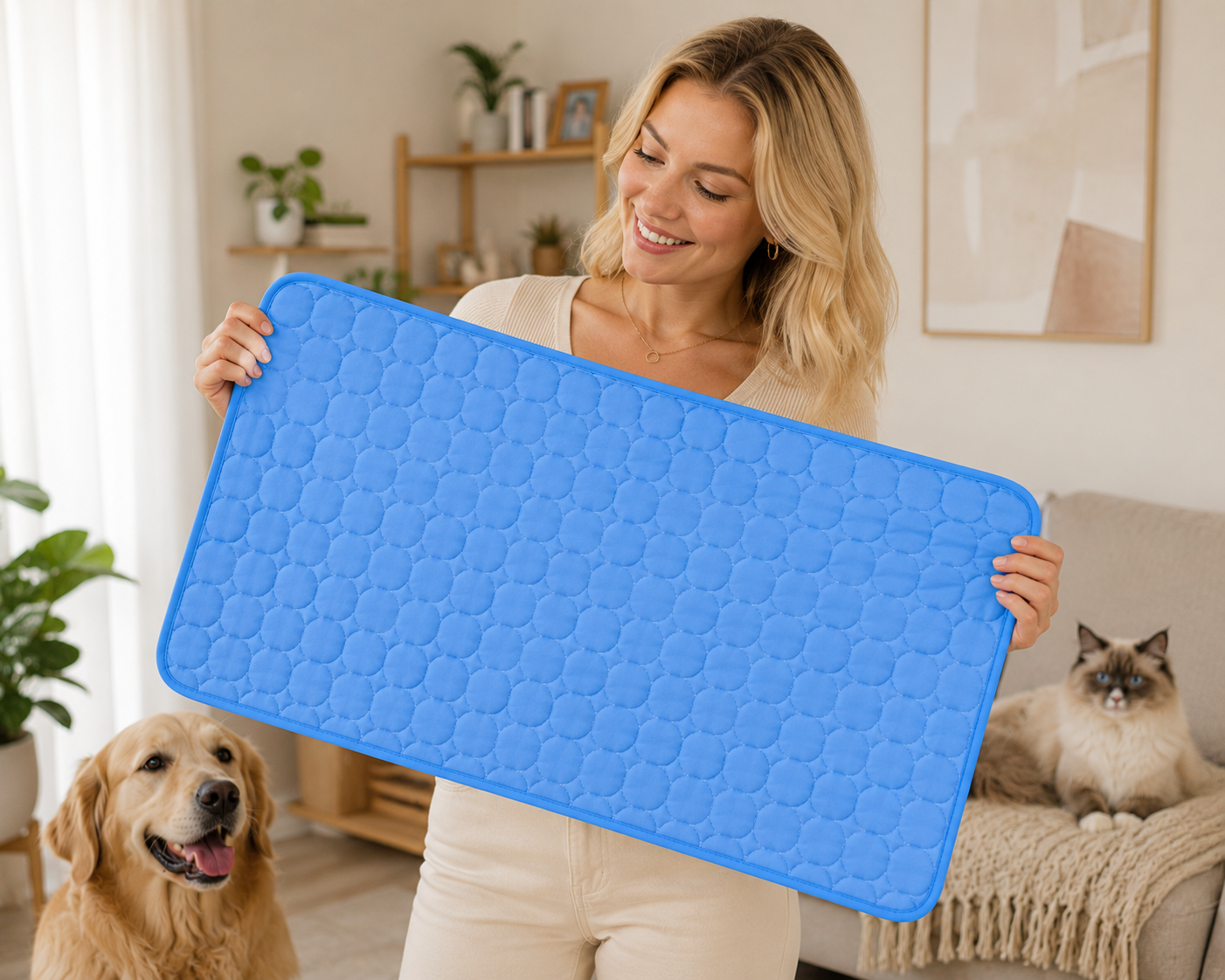 FreshPaw™ – Tapis Rafraîchissant Auto-Refroidissant pour Chien et Chat