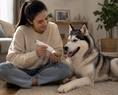 PawTrim Pro™ – Lime Électrique Silencieuse pour Griffes de Chien