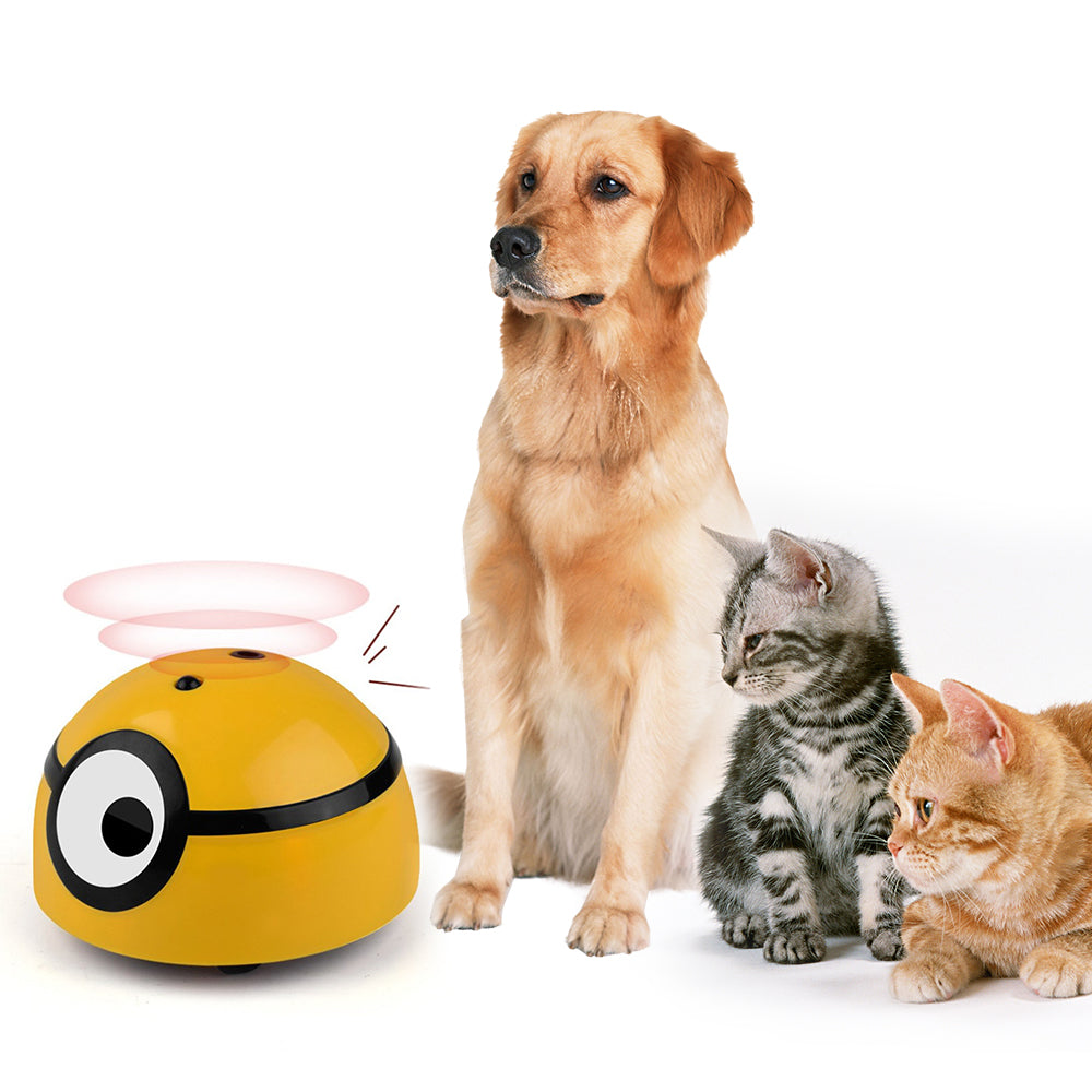 Balle interactive pour chien avec surface rainurée