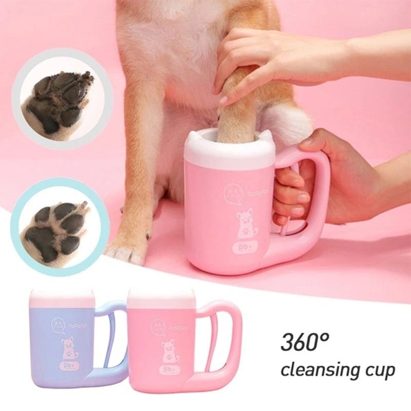 Nettoyeur de pattes pour chien après une promenade