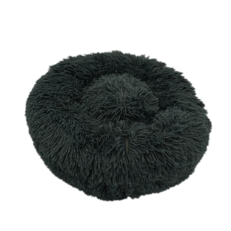 Lit en fausse fourrure longue pour chat et petit chien
