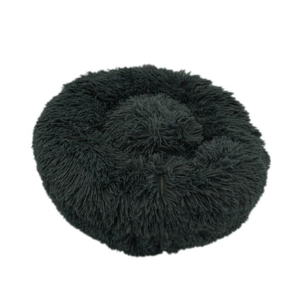 Lit en fausse fourrure longue pour chat et petit chien