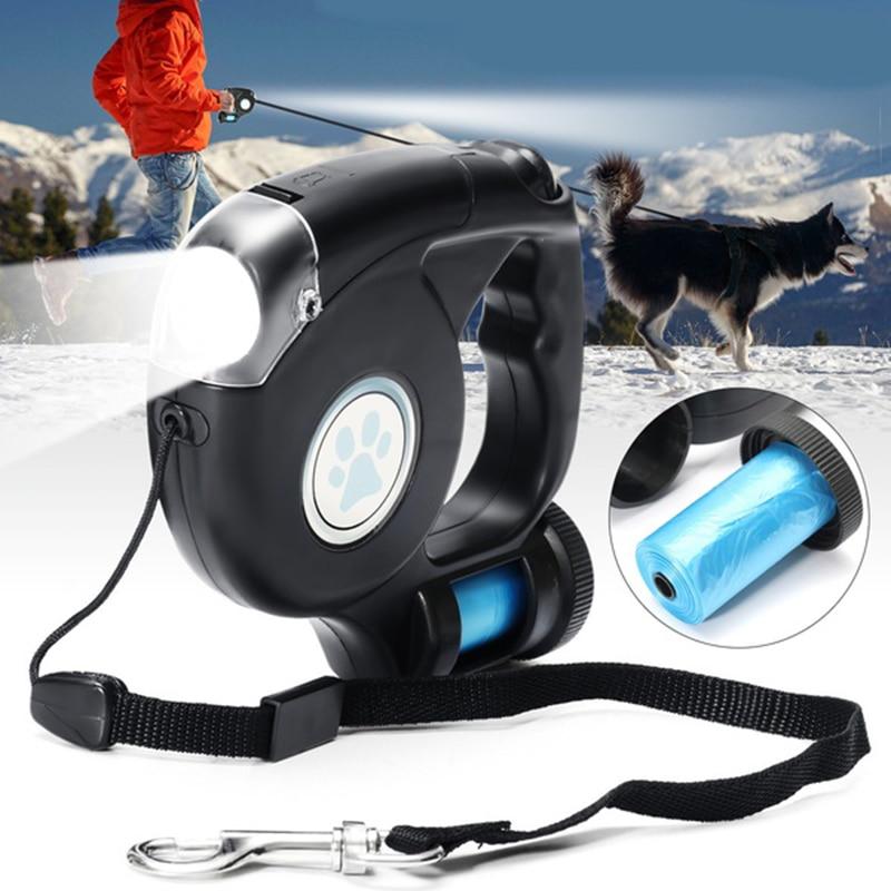 Laisse automatique avec poignée ergonomique pour chien
