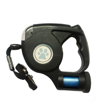 Laisse pour chien avec éclairage LED intégré