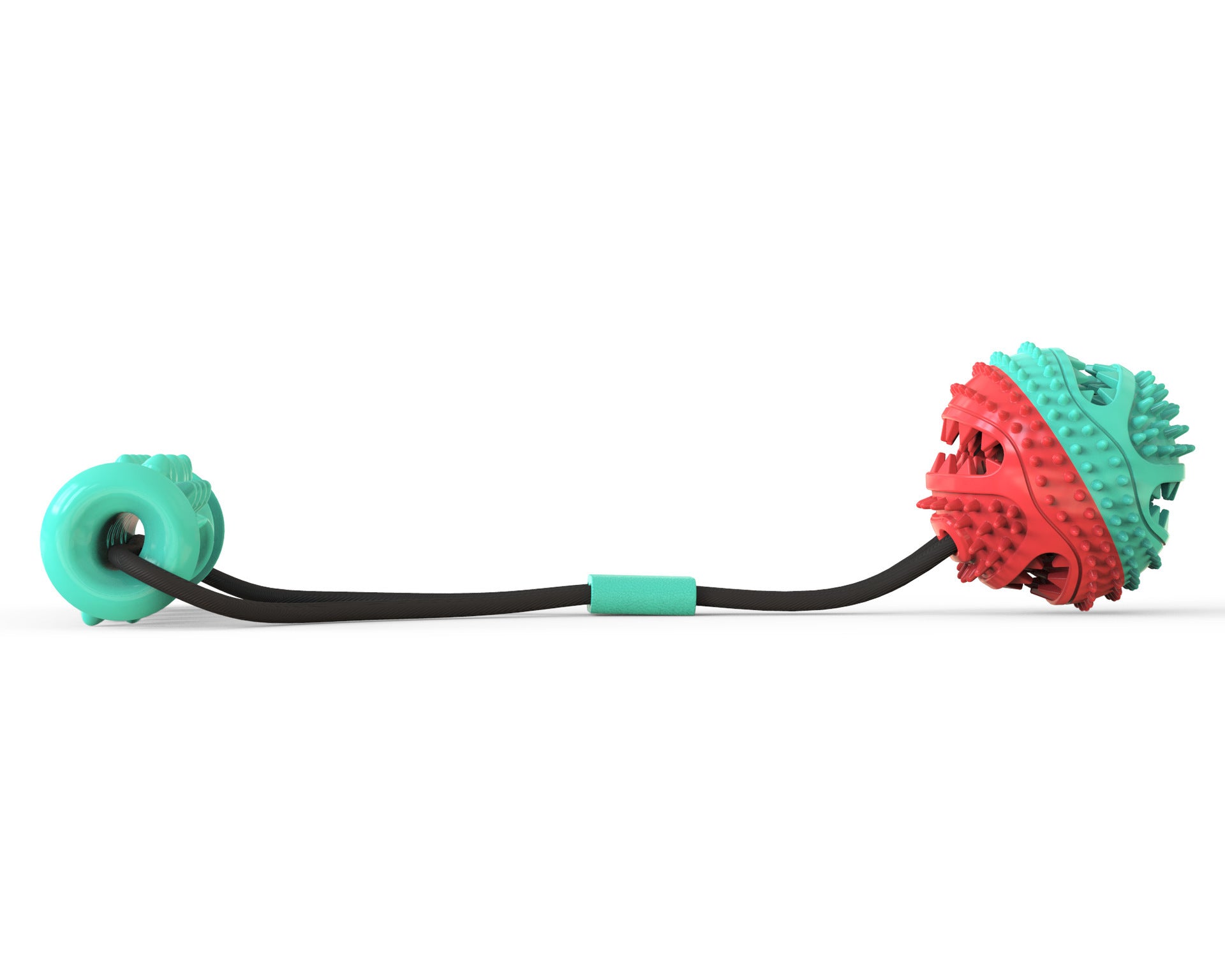Jouet en TPR durable pour tir à la corde avec chien