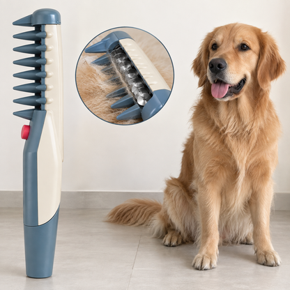 Peigne électrique pour chien avec lames rotatives pour retirer les poils morts